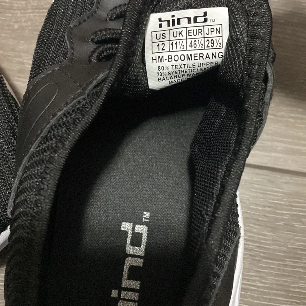 NWT! Hind‎ Black Athletic Men's Shoes